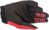 ALPINESTARS Youth Full Bore Gloves - Red/Black - 2XS 3543622-3031-2X