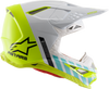 ALPINESTARS Supertech M8 Helmet - Anaheim 20 - White/Yellow/Turquoise - 2XL 8301920-2057-2X