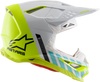 ALPINESTARS Supertech M8 Helmet - Anaheim 20 - White/Yellow/Turquoise - XL 8301920-2057-XL