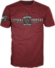 LETHAL THREAT Vintage Velocity Band T-Shirt - Burgundy - 4XL VV40161-4XL