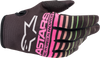 ALPINESTARS Youth Radar Gloves - Black/Green/Pink - Large 3541822-1669-L