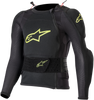 ALPINESTARS Youth Bionic Plus Protection Jacket - Black/Yellow Fluo - S/M 6545620-155-S/M