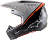 ALPINESTARS SM5 Helmet - Rayon - Black/White/Orange - Medium 8304121-1242-MD