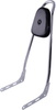 MOTHERWELL One-Piece Sissy Bar - Chrome - With Pad MWL156T18-CH-WP