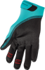 SLIPPERY Circuit Gloves - Black/Aqua - 2XL 3260-0437