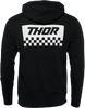 THOR Checkers Fleece Zip - Black - Medium 3050-5816