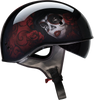 Z1R Vagrant Helmet - Red Catrina - Black/Red - Medium 0103-1315