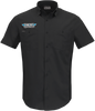 THROTTLE THREADS Drag Specialties Vented Shop Shirt - Black - 3XL DRG31ST26BK3X