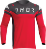 THOR Prime Rival Jersey - Red/Charcoal - Large 2910-7019
