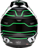 6D HELMETS ATR-2 Helmet - Phase - Black Green - Large 12-2847