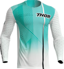 THOR Prime Tech Jersey - White/Teal - Medium 2910-7033