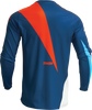 THOR Youth Sector Edge Jersey - Navy/Orange - XS 2912-2240