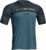 THOR Intense Assist Censis Jersey - Short-Sleeve - Teal/Midnight - Small 5020-0217