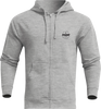 THOR Stadium Zip-Up Hooded Sweatshirt - Heather Gray - Small 3050-6324