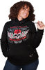 LETHAL THREAT Women's Skulls and Thorns Pullover Hoodie - Black - Small HD84071S