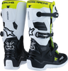MOOSE RACING Youth Tech 7S Boots - Black/White/Yellow - US 8 0215024-125-8