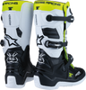 MOOSE RACING Youth Tech 7S Boots - Black/White/Yellow - US 3 0215024-125-3