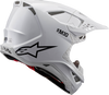ALPINESTARS Supertech M10 Helmet - Solid - MIPS? - Gloss White - Large 8300323-2180-L