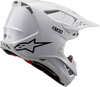 ALPINESTARS Supertech M10 Helmet - Solid - MIPS? - Gloss White - Small 8300323-2180-S