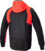 ALPINESTARS MSE Hybrid Hooded Jacket - Black/Red - Large 4201824-1463-L