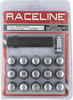 RACELINE WHEELS Lug Nuts - Spline Socket - 1/2"-20 - with Spline Key - Chrome - 16 Pack RLUG-CS120C