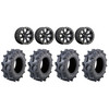 Raceline Black Mamba 14" UTV Wheels 32" Aggro Tires Polaris RZR XP 1000 / PRO XP