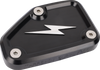 THRASHIN SUPPLY CO. Master Cylinder Cover - Brake - Front - Black/Twice-Cut TSC-3178-4