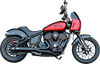 S&S CYCLE 2-into-1 Qualifier Exhaust System - Guardian Black - 49-State - Indian Chief 550-1116