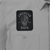 American Biker Biker Sam Lightweight Shirt - Gray/Black - Small ABBSAM11ST74GYSR