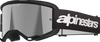 ALPINESTARS GOGGLES Vision 3 Goggle - Wordmark - Black - Silver Mirror 5103225-1456