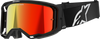 ALPINESTARS GOGGLES Vision 8 Goggle - Corp - Black - Red Mirror 5101625-1446