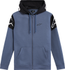 ALPINESTARS Velocity Zip Hoodie - Slate Blue/Black - Large 1244-53130-1101-L