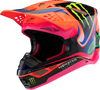ALPINESTARS Supertech M10 Helmet - Deegan Monster - MIPS? - Gloss Orange Fluo/Purple/Pink Fluo - Small 8300425-433-S