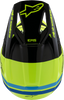 ALPINESTARS Youth SM3 Helmet - Radium - Gloss Yellow Fluo/Black/Blue - Small 8301825-5017-YS