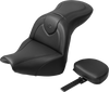 SADDLEMEN RoadSofa* Seat - with Backrest - Black Stitch - FXBR/S '18-'20 818-31-187BR