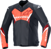 ALPINESTARS Faster v3 Airflow Leather Jacket - Black/Red Fluo - US 48 / EU 58 3103625-1030-58