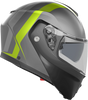 AGV Streetmodular Helmet - Resia - Matte Gray/Black/Yellow Fluo - Large 2118296002007L