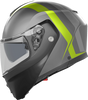 AGV Streetmodular Helmet - Resia - Matte Gray/Black/Yellow Fluo - Small 2118296002007S