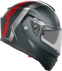 AGV Streetmodular Helmet - Resia - Matte Gray/Silver/Red - 2XL 21182960020062X