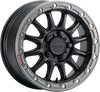 RACELINE WHEELS Wheel - Alpha - Front/Rear - Black/with Gun Metal Ring - 17x7 - 4/137 - +25 mm A14BG-77037+25