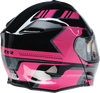 Z1R Solaris Helmet - First Tracks - Electric - Dual Pane - Black/Pink - Large 0120-0846