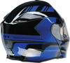 Z1R Solaris Helmet - First Tracks - Electric - Dual Pane - Black/Blue - XS 0120-0831