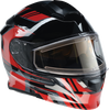 Z1R Solaris Helmet - First Tracks - Electric - Dual Pane - Black/Red - Large 0120-0828