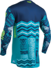THOR Prime Aloha Jersey - Navy/Aqua - Large 2910-7895