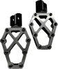 KODLIN USA NXL Footpegs - Black w/ Stainless Steel Cover K73255