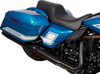 DRAG SPECIALTIES Predator 1Up Seat - Solar Leather - Black - Smooth - FLH '08-'23 08011493