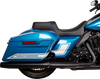 DRAG SPECIALTIES Predator 1Up Seat - Solar Leather - Black - Smooth - FLH '08-'23 08011493