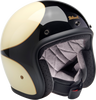 BILTWELL Bonanza Helmet - Gloss Vintage White/Black Scallop - 2XL 1001-559-206 BILTWELL Bonanza Helmet - Gloss Vintage White/Black Scallop - 2XL 1001-559-206