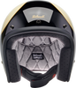 BILTWELL Bonanza Helmet - Gloss Vintage White/Black Scallop - XL 1001-559-205