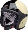  BILTWELL Bonanza Helmet - Gloss Vintage White/Black Scallop - XL 1001-559-205 